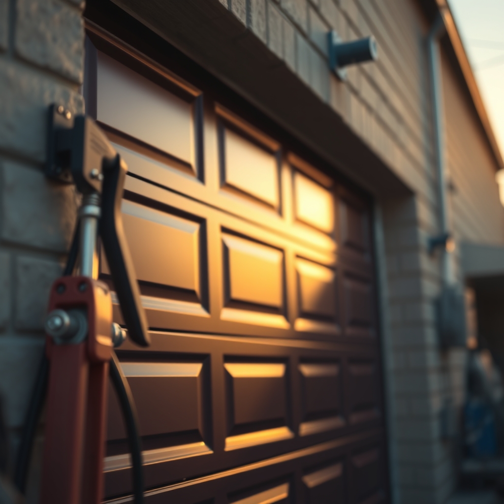 Michael Thompson Garage Door's Repairs Co — professional Garage Door Repair in Montebello, our branded team and work van — Garage Door Repair near me